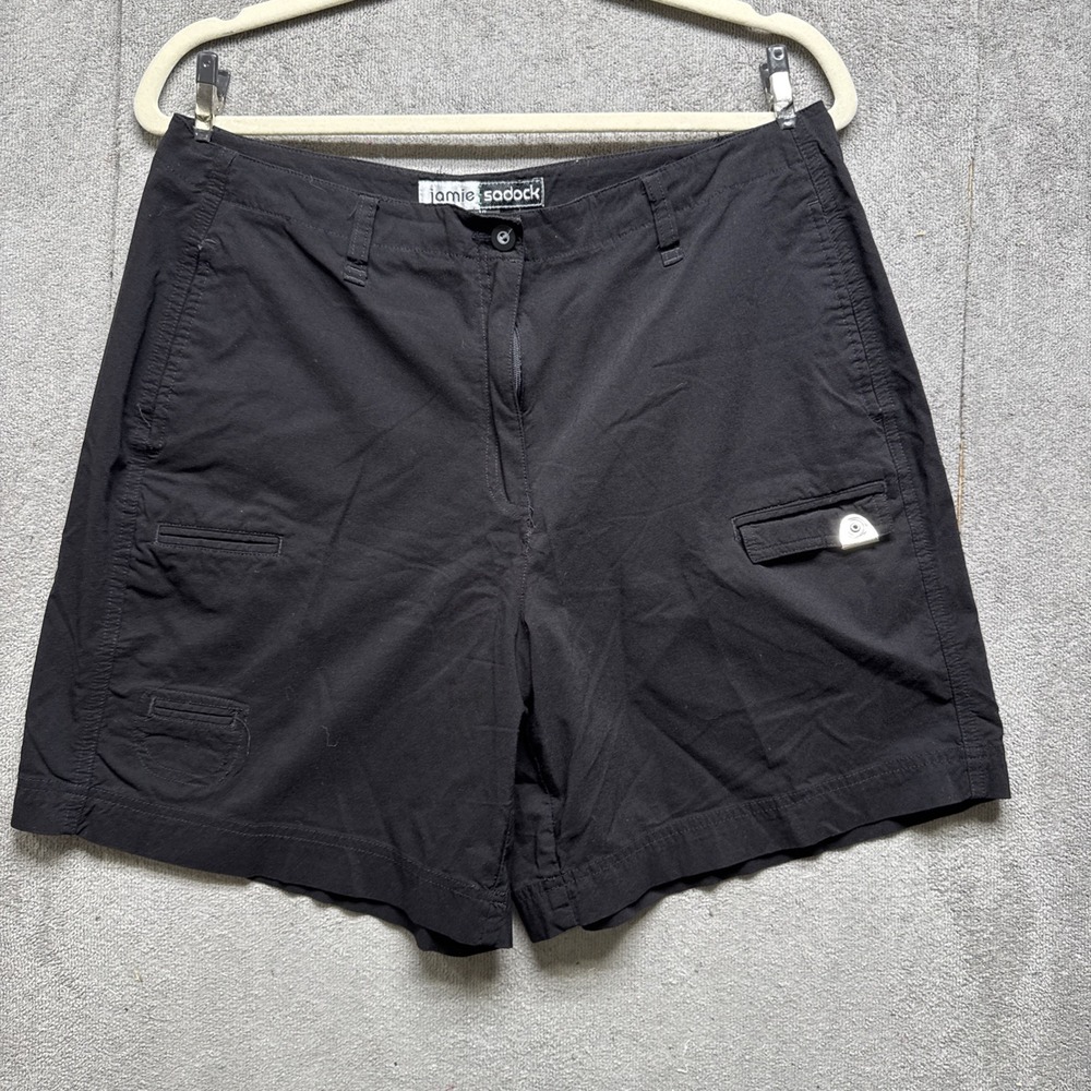 Jamie Sadock‎ Women's Black Shorts 14 7" Inseam Golf Sun  Protection Stretch